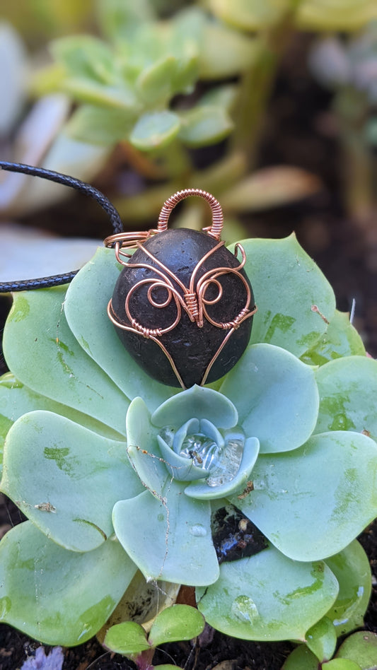 Wire Wrapped Owl Pendant