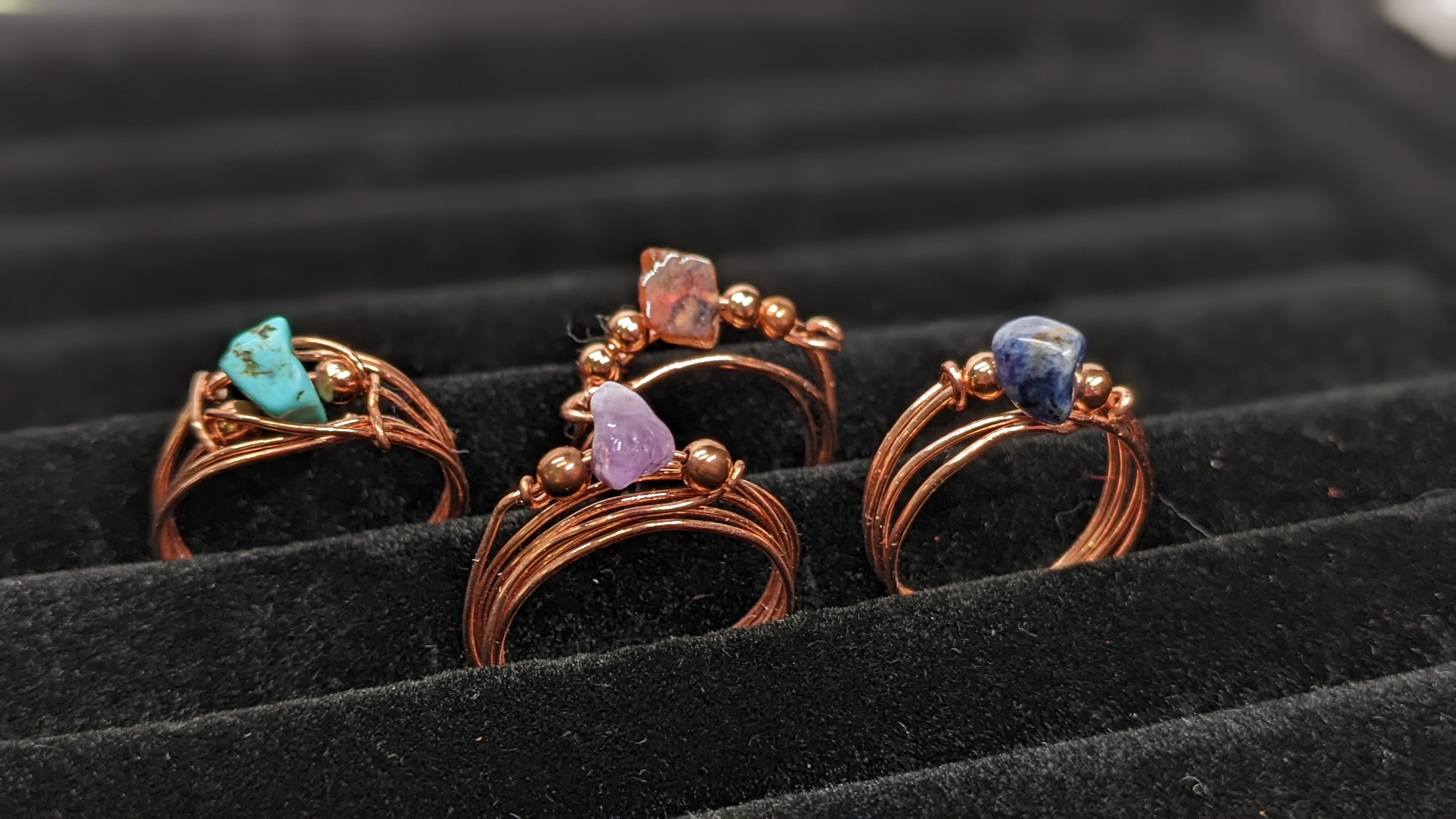 Carnelian Copper Ring Range - Bohemian Style – ArtBoy Creates