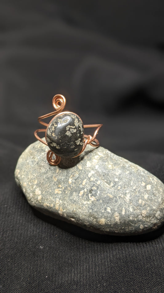 black river stone adjustable ring